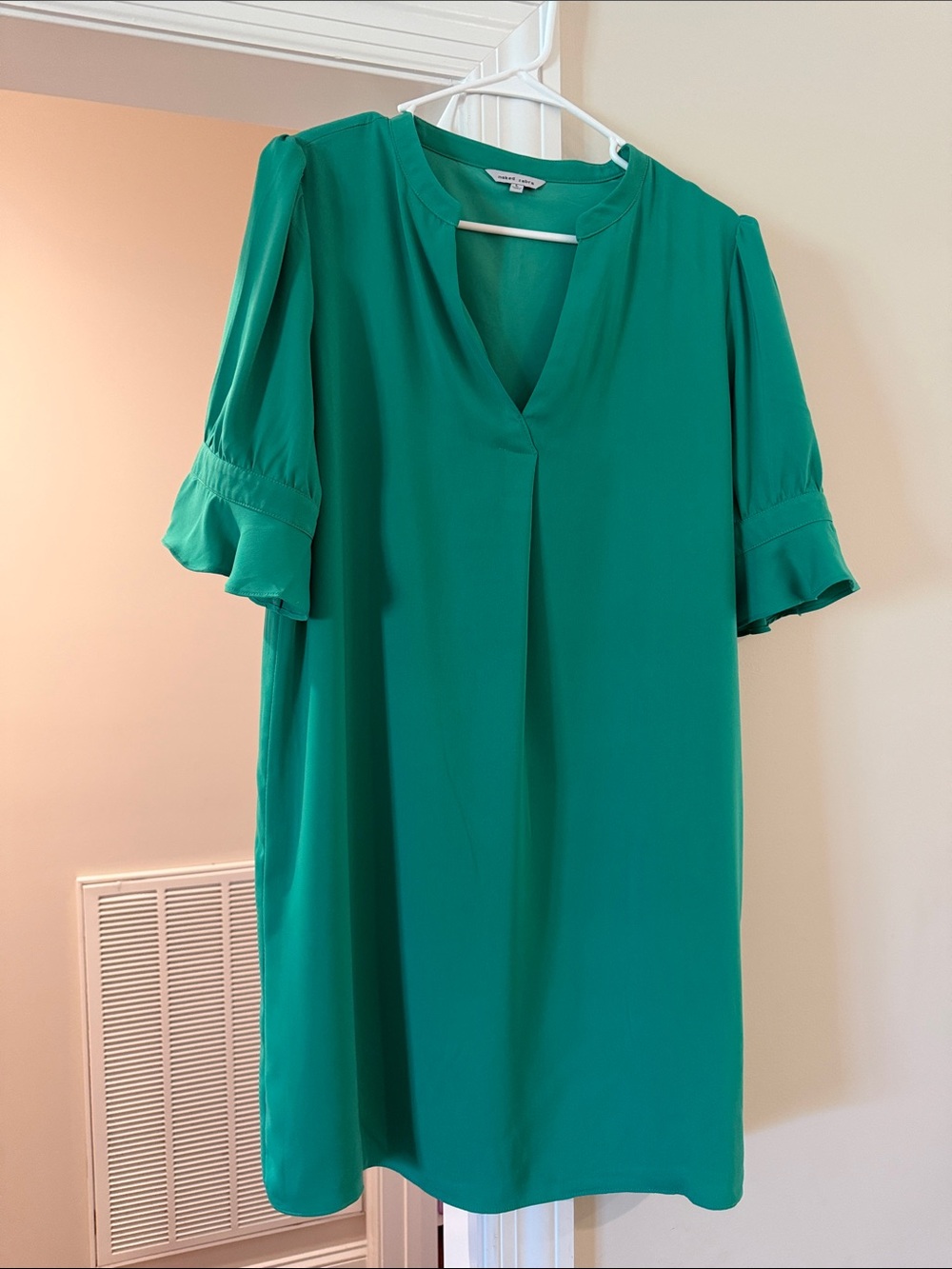 Naked Zebra Emerald Green Shift Top